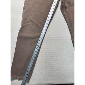 Polo Jeans Co Ralph Lauren Women Relaxed Fit Brown Denim Jeans 12x31 100% Cotton